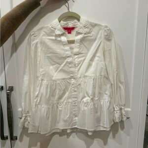 Lilly Pulitzer White Eyelet Blouse